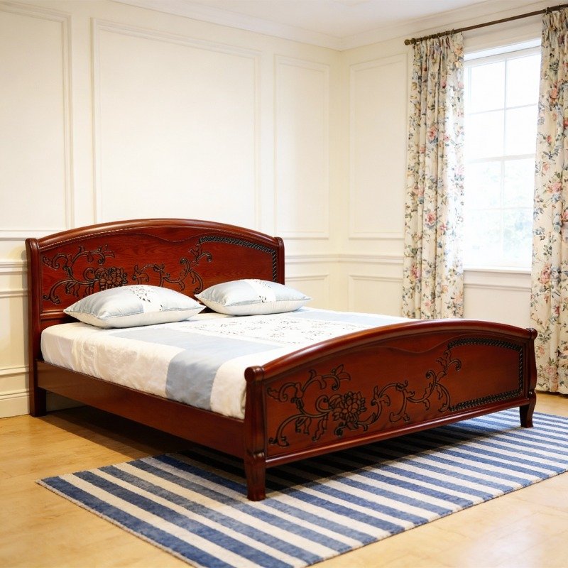 Classic Floral Bed King Size