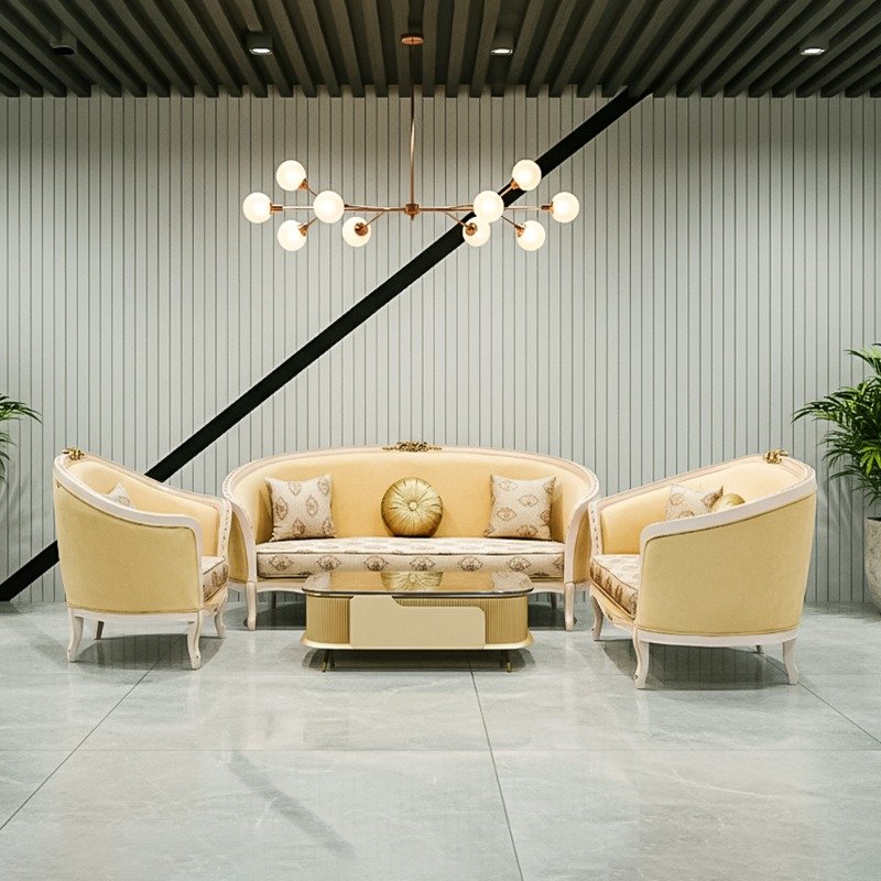 Luxury Rose Model Sofa Set