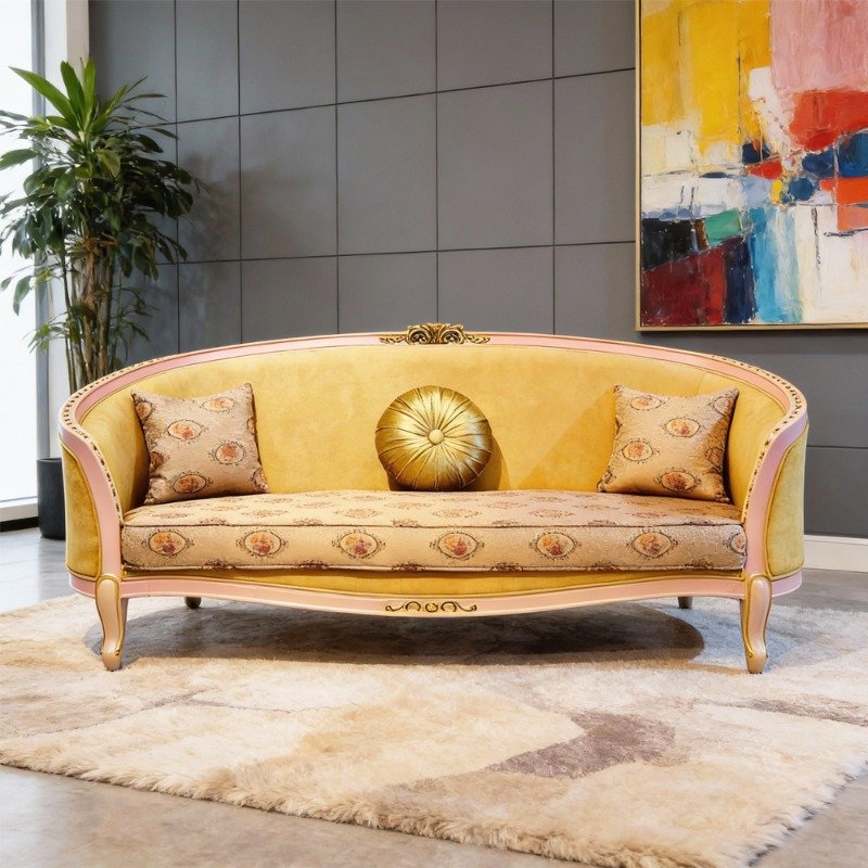 Luxury Rose Model 3 Seater Sofa